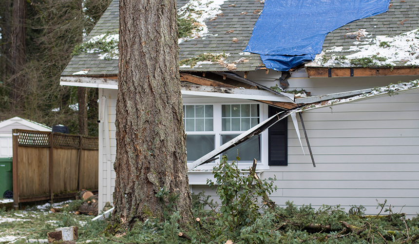 Services d'urgence pour la toiture.